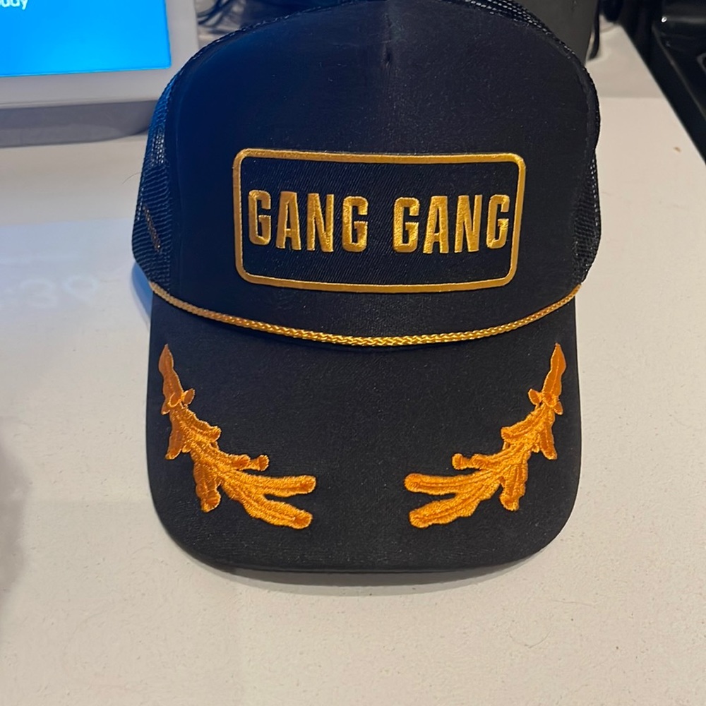 Theo Von gang gang captain trucker hat